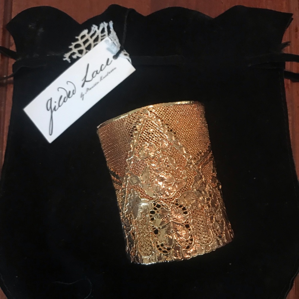 Henri Bender Gilded Lace Gold cuff